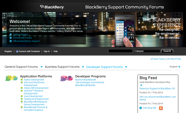 BlackBerry Support Forums