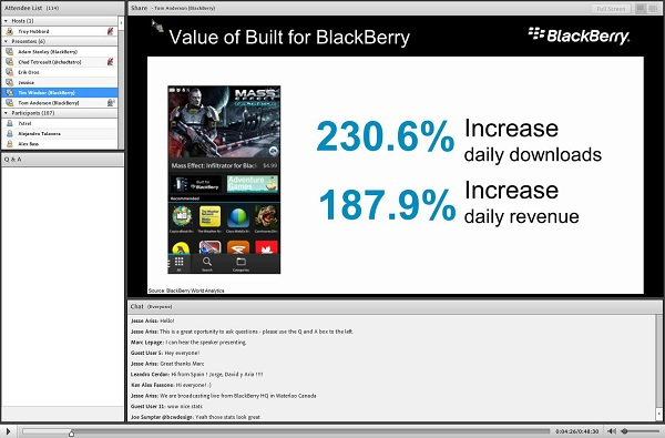 built for blackberry webcast