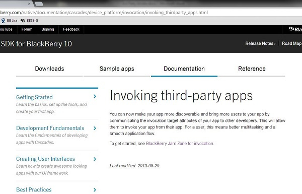 invoking third party apps