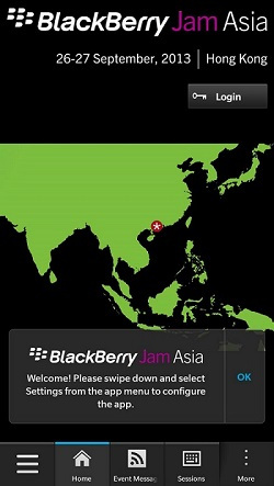 BlackBerry Jam Asia App