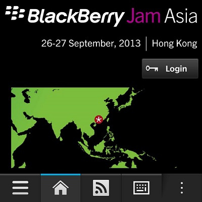 BlackBerry Jam Asia Login