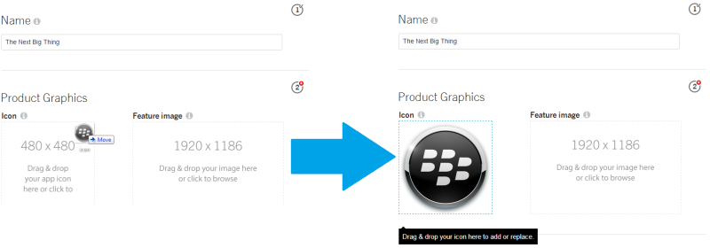 Vendor Portal Drag and Drop Image