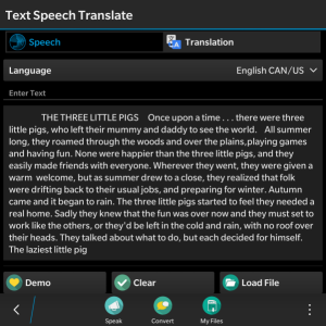 textspeech translate